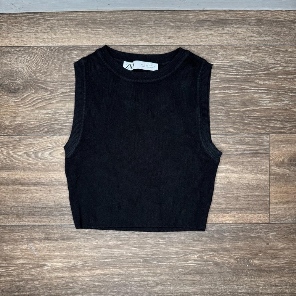 Zara Classic Black Tank Top